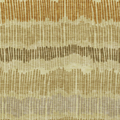 Tabselect Home Line 5' X 8' Gold Brown And Gray Striped Washable Indoor Outdoor Area Rug