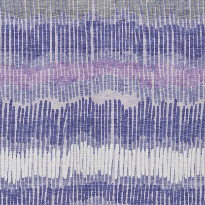 Tabselect Home Line 8' X 10' Purple And Gray Striped Washable Indoor Outdoor Area Rug