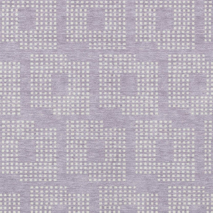 Tabselect Home Line 8' X 10' Lavender And Ivory Geometric Washable Indoor Outdoor Area Rug