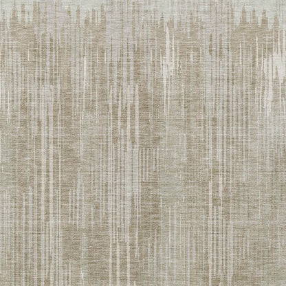 Tabselect Home Line 8' X 10' Beige And Ivory Striped Washable Indoor Outdoor Area Rug