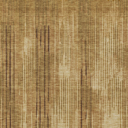 Tabselect Home Line 8' X 10' Copper And Brown Striped Washable Indoor Outdoor Area Rug