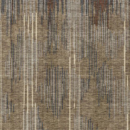 Tabselect Home Line 8' X 10' Taupe Gray And Ivory Striped Washable Indoor Outdoor Area Rug