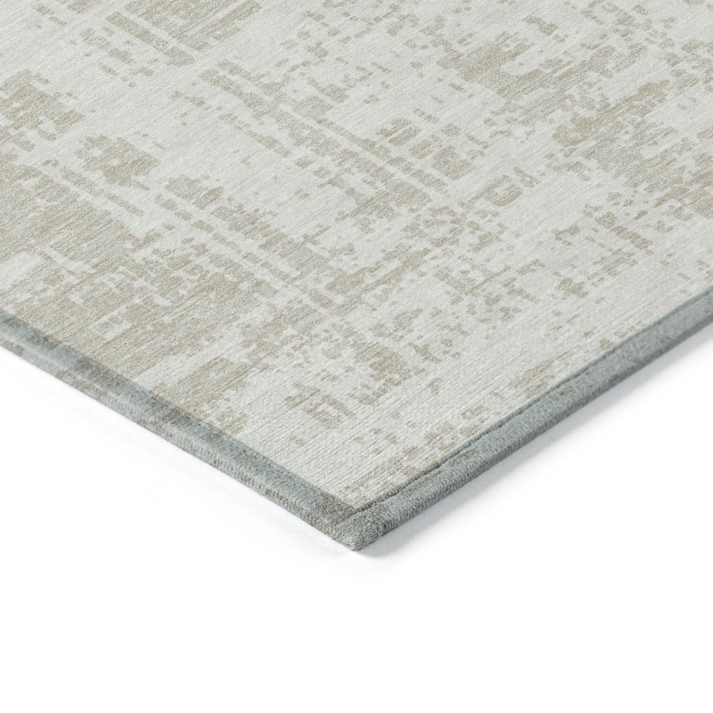 Tabselect Home Line 8' X 10' Ivory And Beige Abstract Washable Indoor Outdoor Area Rug