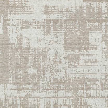 Tabselect Home Line 5' X 8' Taupe And Ivory Abstract Washable Indoor Outdoor Area Rug