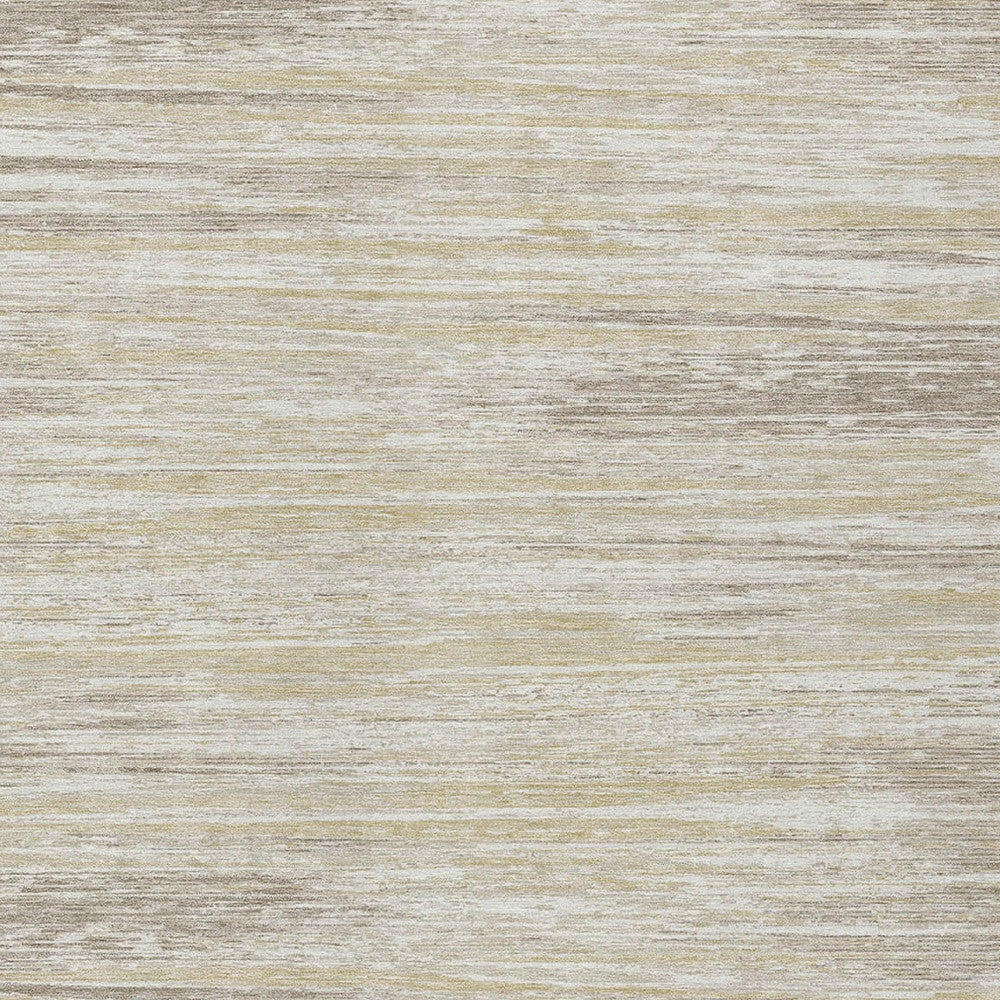 Tabselect Home Line 5' X 8' Beige Brown And Ivory Striped Washable Indoor Outdoor Area Rug