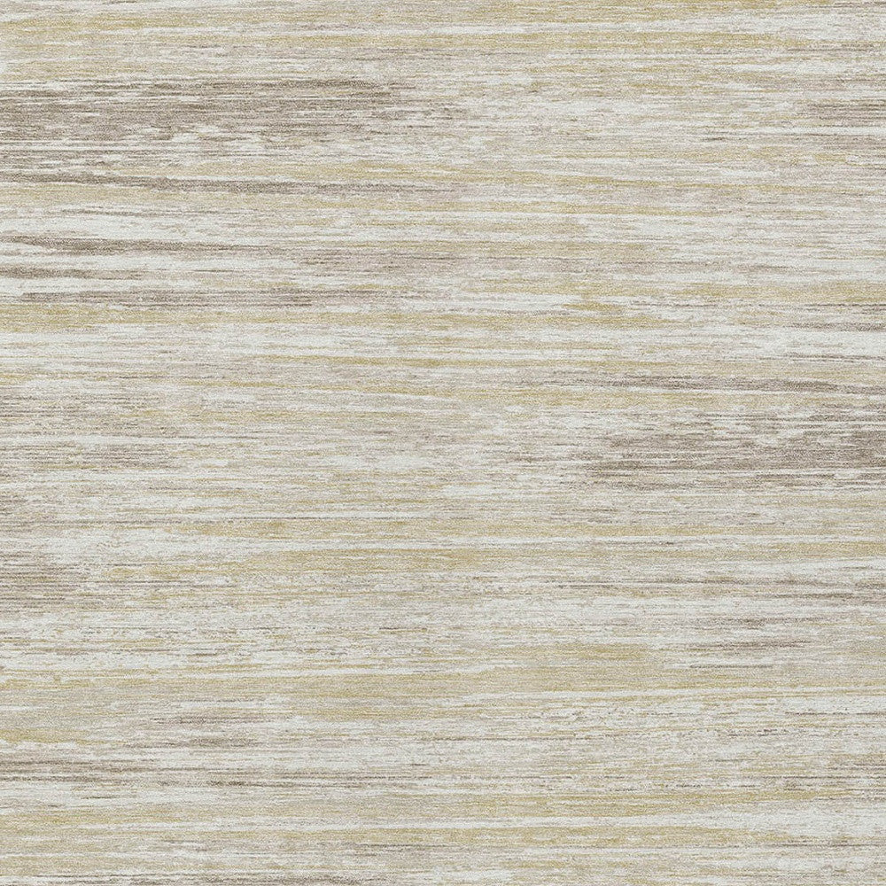 Tabselect Home Line 8' X 10' Beige Brown And Ivory Striped Washable Indoor Outdoor Area Rug