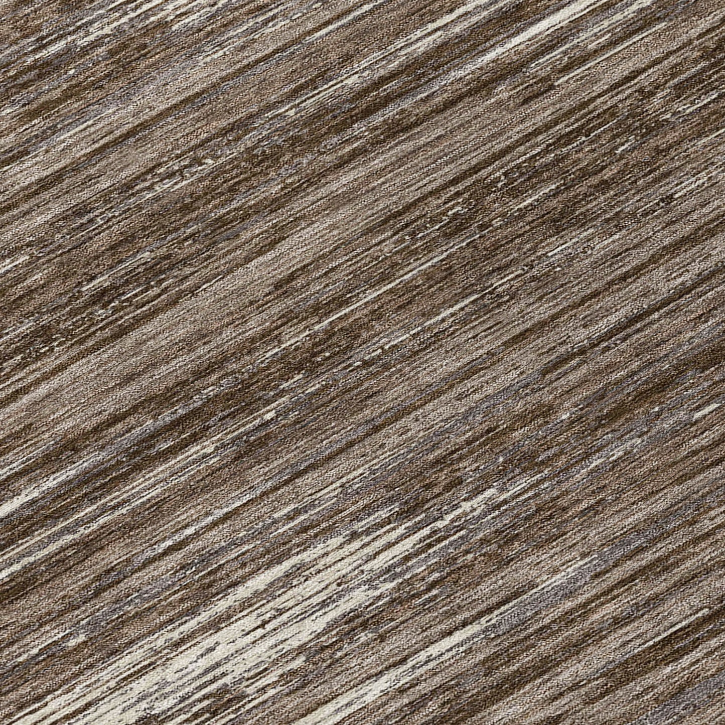 Tabselect Home Line 8' Brown And Ivory Round Striped Washable Indoor Outdoor Area Rug