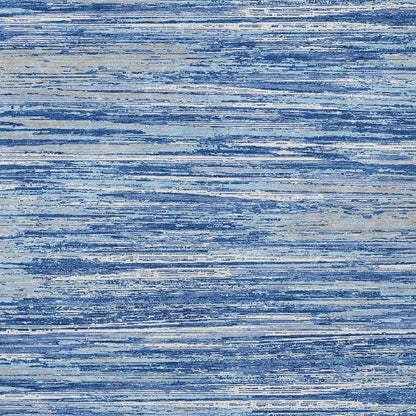 Tabselect Home Line 5' X 8' Blue Gray And Ivory Striped Washable Indoor Outdoor Area Rug