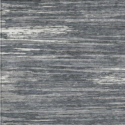 Tabselect Home Line 8' X 10' Gray And Ivory Striped Washable Indoor Outdoor Area Rug