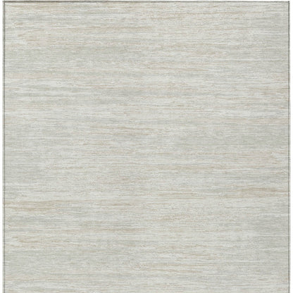 Tabselect Home Line 5' X 8' Ivory And Gray Striped Washable Indoor Outdoor Area Rug