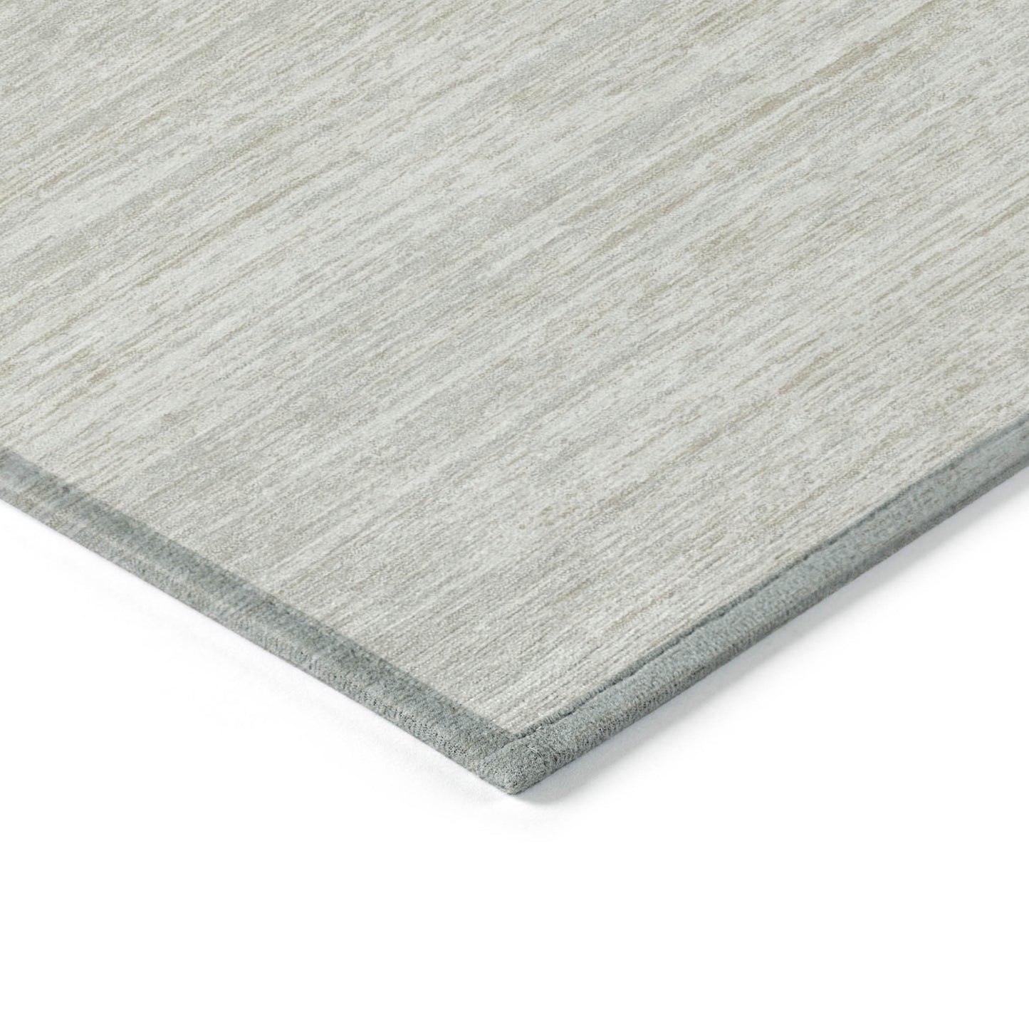 Tabselect Home Line 5' X 8' Ivory And Gray Striped Washable Indoor Outdoor Area Rug