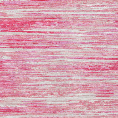 Tabselect Home Line 5' X 8' Pink And Ivory Striped Washable Indoor Outdoor Area Rug