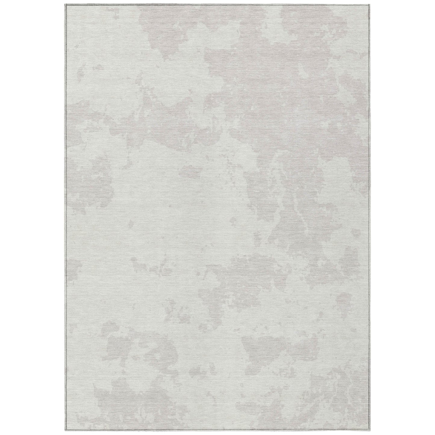 Tabselect Home Line 5' X 8' Ivory And Gray Abstract Washable Indoor Outdoor Area Rug