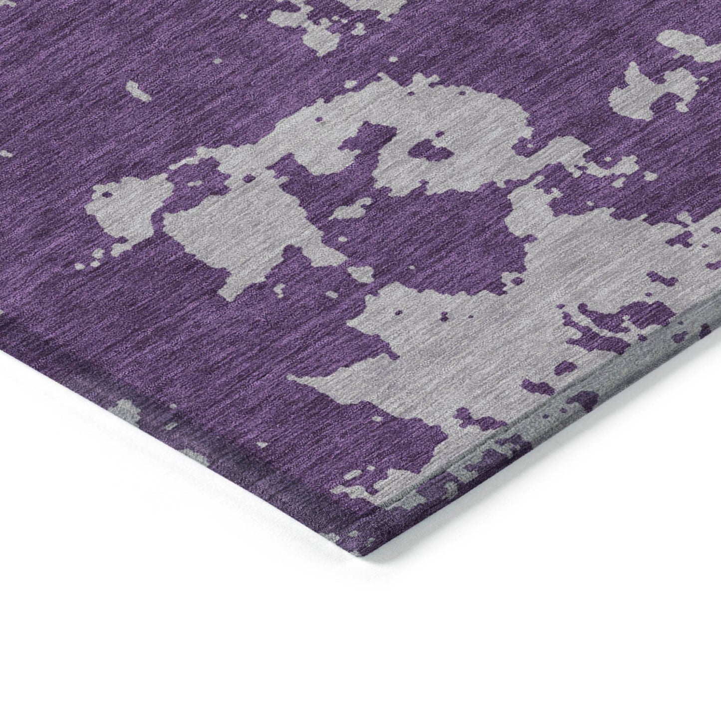 Tabselect Home Line 8' X 10' Purple And Lavender Abstract Washable Indoor Outdoor Area Rug