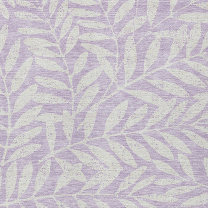 Tabselect Home Line 8' X 10' Lavender And Ivory Floral Washable Indoor Outdoor Area Rug