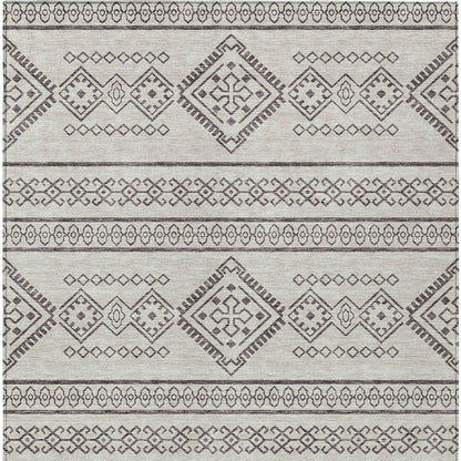 Tabselect Home Line 8' X 10' Beige And Brown Southwestern Washable Indoor Outdoor Area Rug