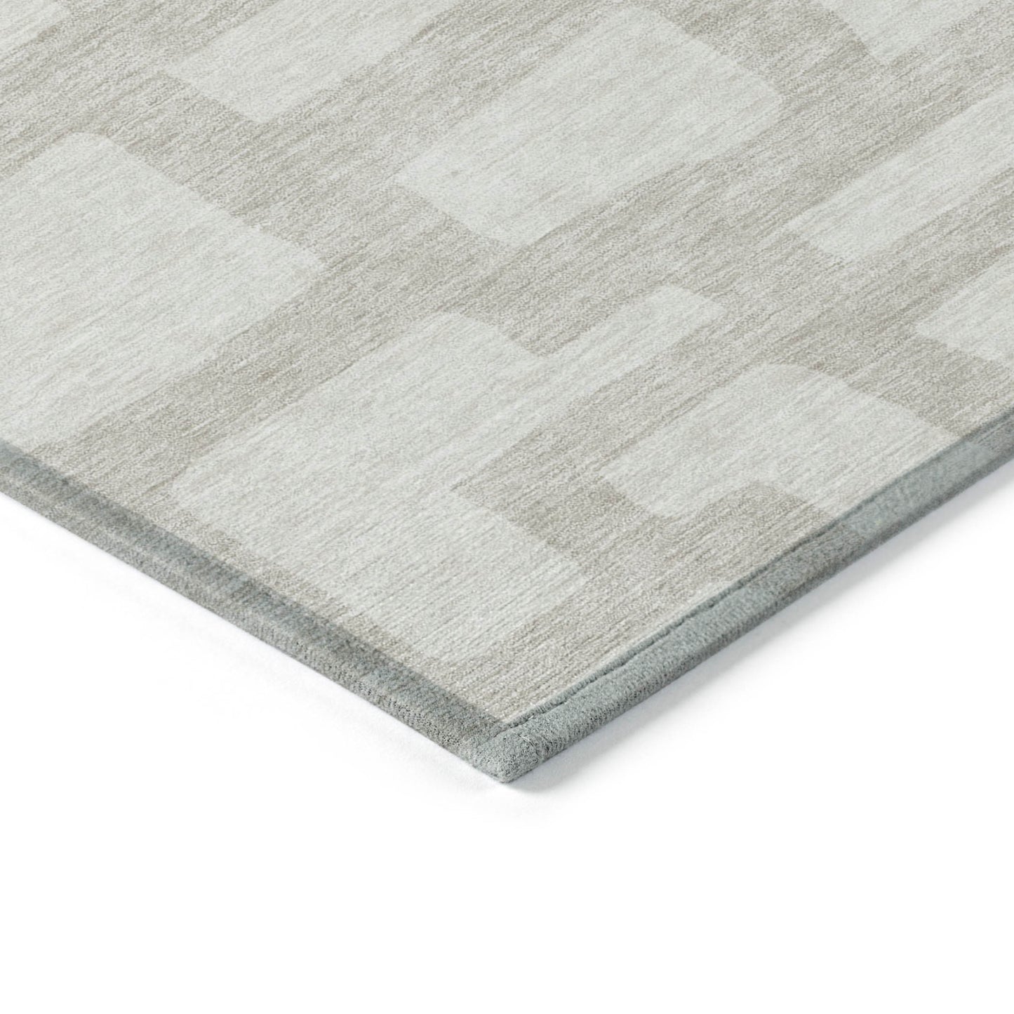 Tabselect Home Line 5' X 8' Ivory And Beige Abstract Washable Indoor Outdoor Area Rug