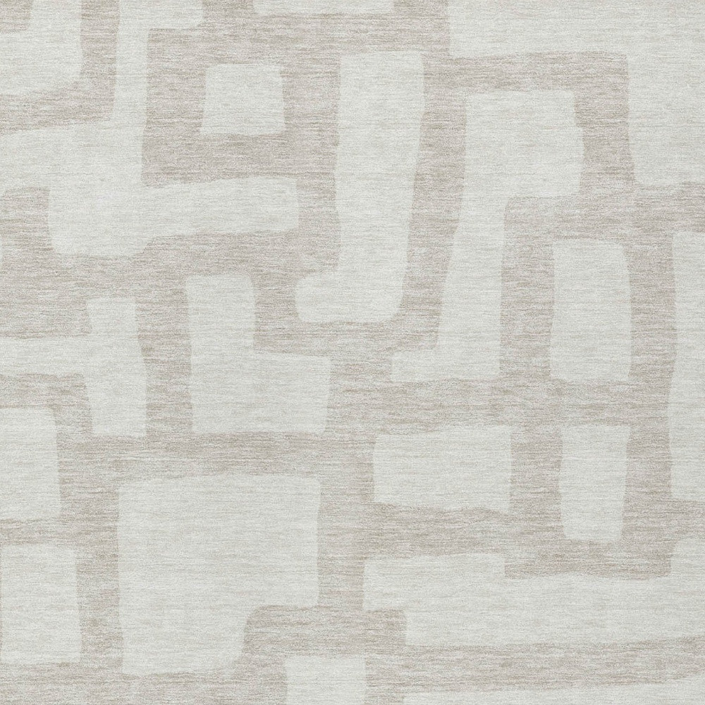 Tabselect Home Line 5' X 8' Ivory And Beige Abstract Washable Indoor Outdoor Area Rug