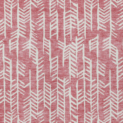 Tabselect Home Line 5' X 8' Blush And Ivory Tribal Washable Indoor Outdoor Area Rug