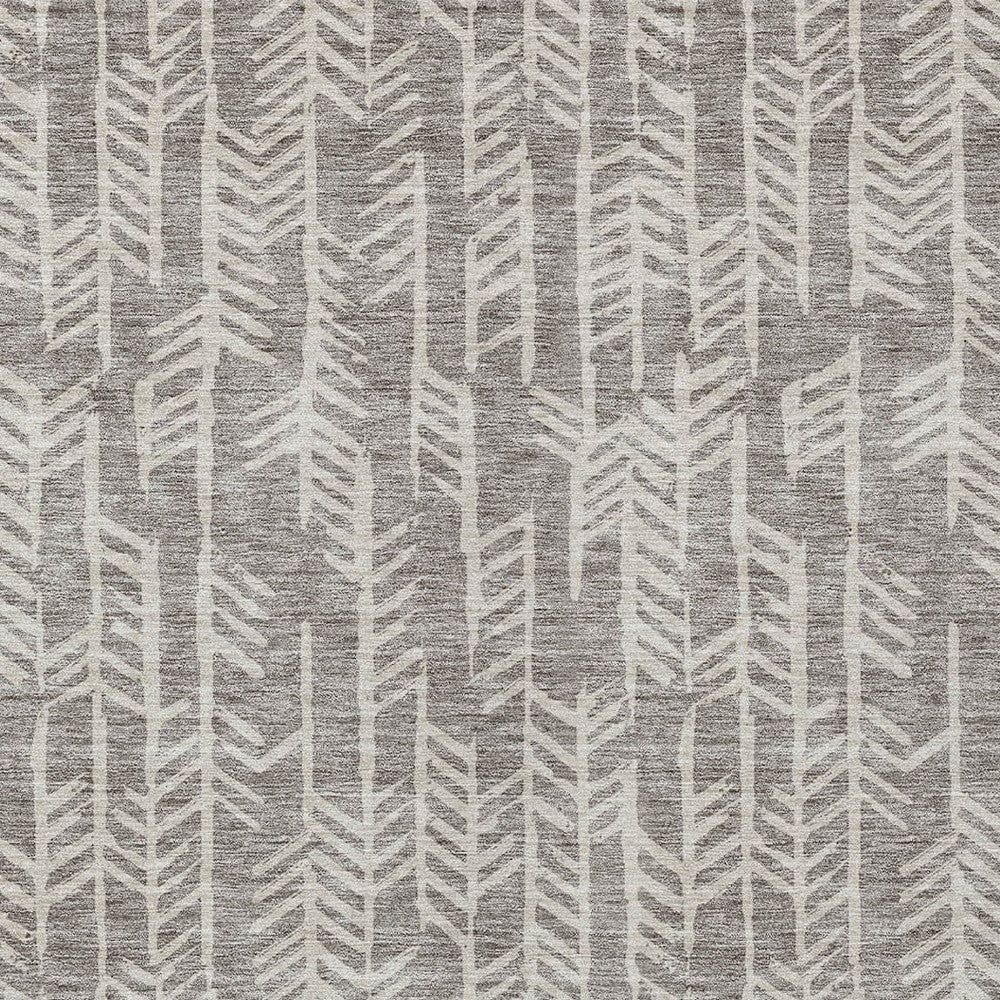 Tabselect Home Line 5' X 8' Taupe And Beige Tribal Washable Indoor Outdoor Area Rug