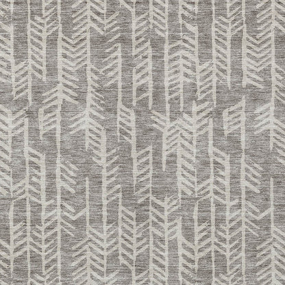 Tabselect Home Line 5' X 8' Taupe And Beige Tribal Washable Indoor Outdoor Area Rug