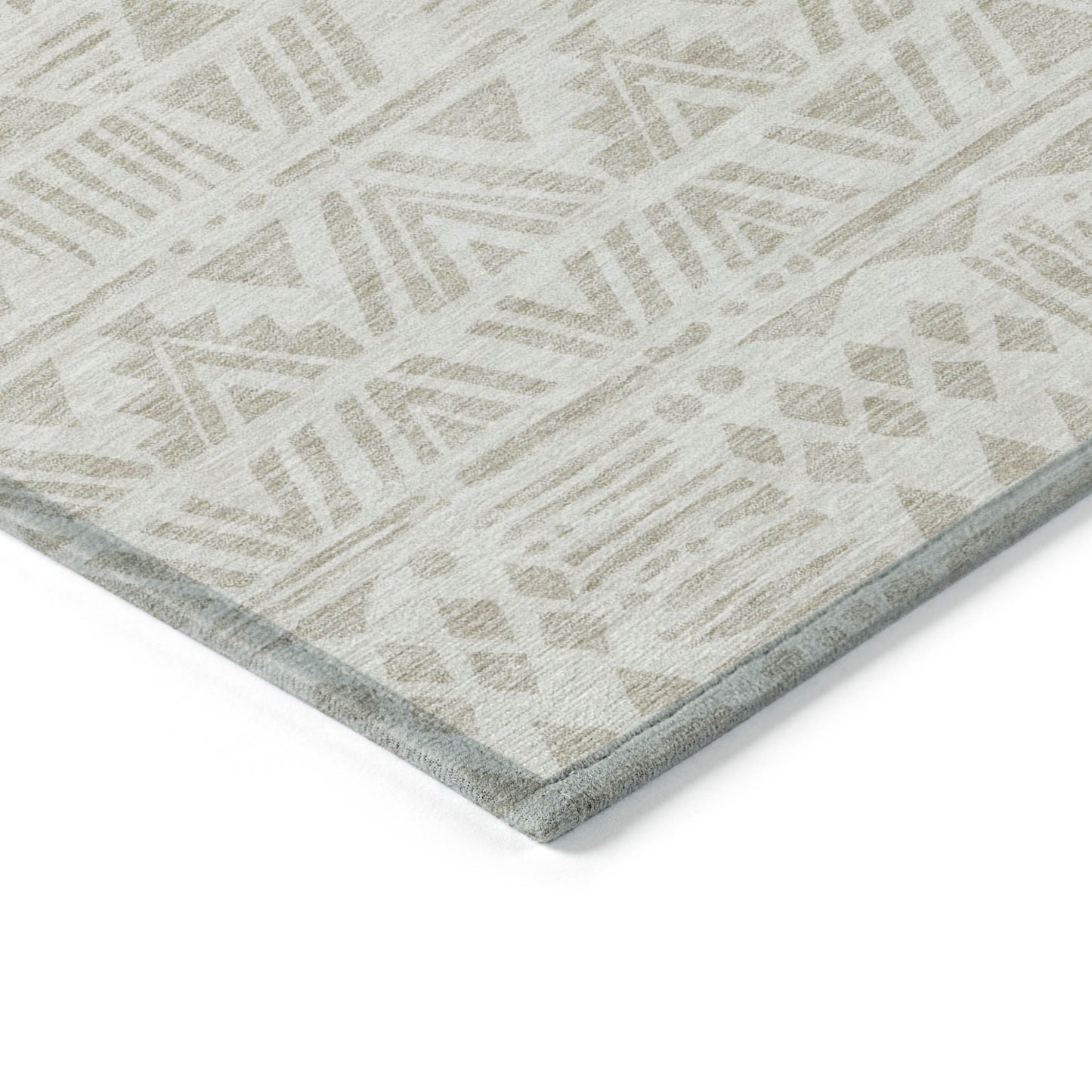 Tabselect Home Line 8' X 10' Ivory And Beige Southwestern Washable Indoor Outdoor Area Rug