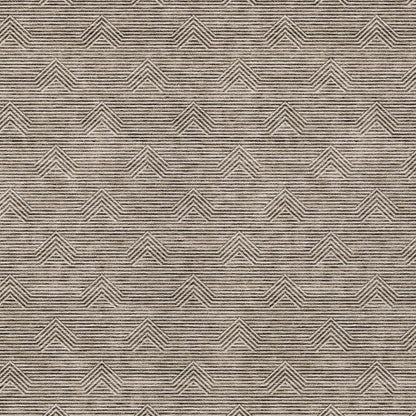 Tabselect Home Line 5' X 8' Brown And Beige Geometric Washable Indoor Outdoor Area Rug