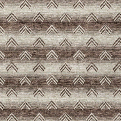 Tabselect Home Line 8' X 10' Brown And Beige Geometric Washable Indoor Outdoor Area Rug