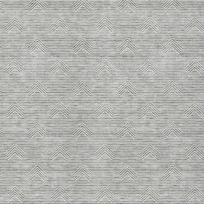 Tabselect Home Line 5' X 8' Gray And Ivory Geometric Washable Indoor Outdoor Area Rug