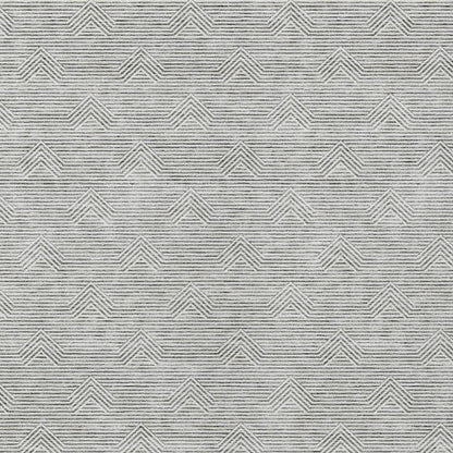 Tabselect Home Line 8' X 10' Gray And Ivory Geometric Washable Indoor Outdoor Area Rug