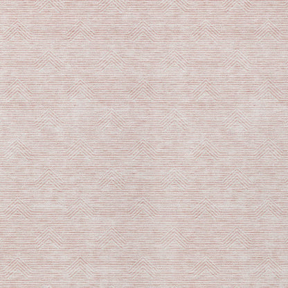 Tabselect Home Line 5' X 8' Pink And Gray Geometric Washable Indoor Outdoor Area Rug