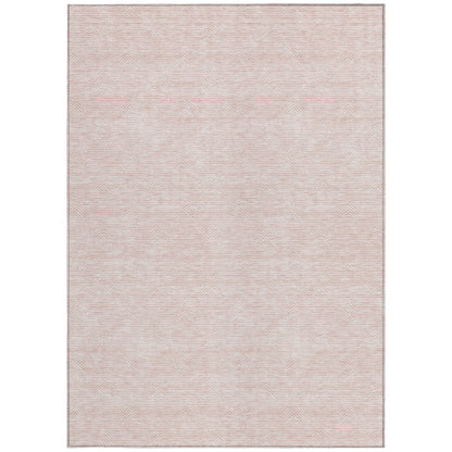 Tabselect Home Line 8' X 10' Pink And Gray Geometric Washable Indoor Outdoor Area Rug