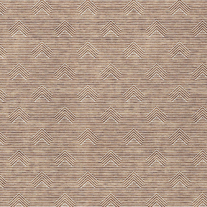 Tabselect Home Line 5' X 8' Brown And Beige Geometric Washable Indoor Outdoor Area Rug