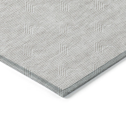 Tabselect Home Line 5' X 8' Taupe And Ivory Geometric Washable Indoor Outdoor Area Rug