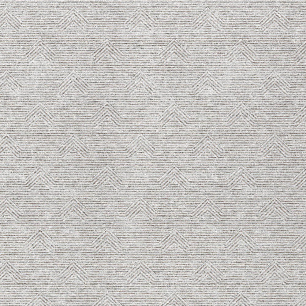 Tabselect Home Line 5' X 8' Taupe And Ivory Geometric Washable Indoor Outdoor Area Rug