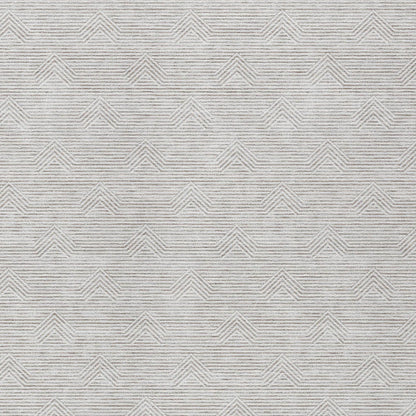 Tabselect Home Line 5' X 8' Taupe And Ivory Geometric Washable Indoor Outdoor Area Rug
