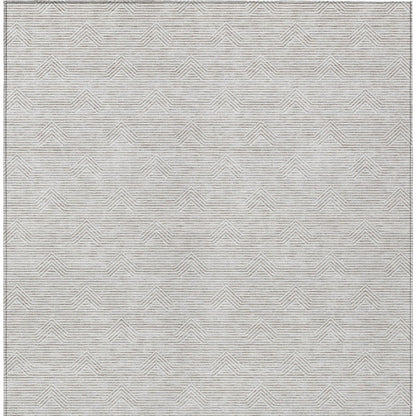 Tabselect Home Line 8' X 10' Taupe And Ivory Geometric Washable Indoor Outdoor Area Rug