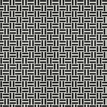 Tabselect Home Line 5' X 8' Black And Ivory Geometric Washable Indoor Outdoor Area Rug