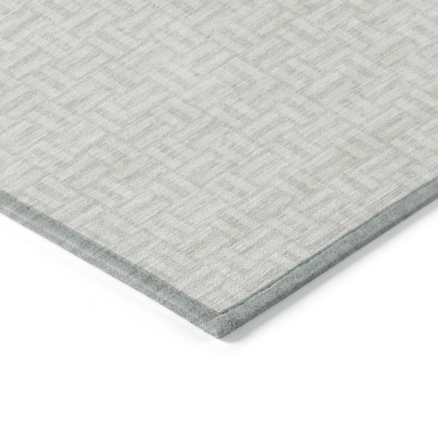 Tabselect Home Line 8' X 10' Ivory And Silver Geometric Washable Indoor Outdoor Area Rug