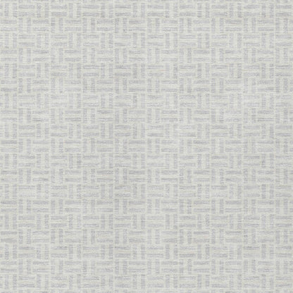 Tabselect Home Line 5' X 8' Silver And Gray Geometric Washable Indoor Outdoor Area Rug