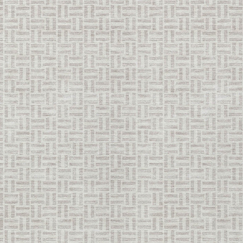 Tabselect Home Line 8' X 10' Taupe And Silver Geometric Washable Indoor Outdoor Area Rug