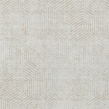 Tabselect Home Line 8' X 10' Ivory And Gray Geometric Washable Indoor Outdoor Area Rug