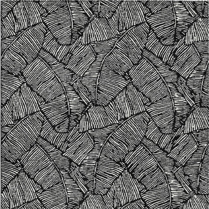 Tabselect Home Line 8' X 10' Black And Ivory Floral Washable Indoor Outdoor Area Rug