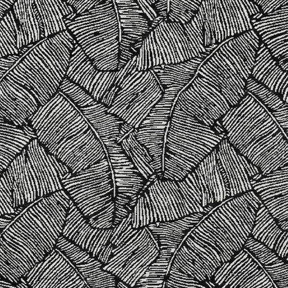 Tabselect Home Line 8' X 10' Black And Ivory Floral Washable Indoor Outdoor Area Rug