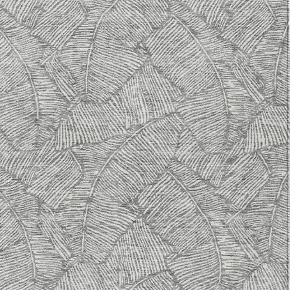 Tabselect Home Line 8' X 10' Gray And Ivory Floral Washable Indoor Outdoor Area Rug