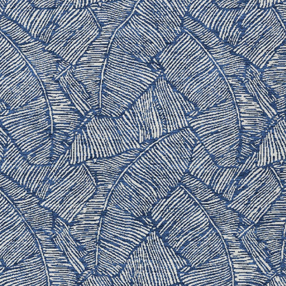 Tabselect Home Line 8' X 10' Navy Blue And Ivory Floral Washable Indoor Outdoor Area Rug