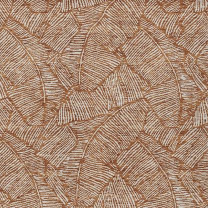 Tabselect Home Line 5' X 8' Copper And Beige Floral Washable Indoor Outdoor Area Rug