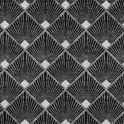 Tabselect Home Line 8' X 10' Black Gray And Ivory Geometric Washable Indoor Outdoor Area Rug