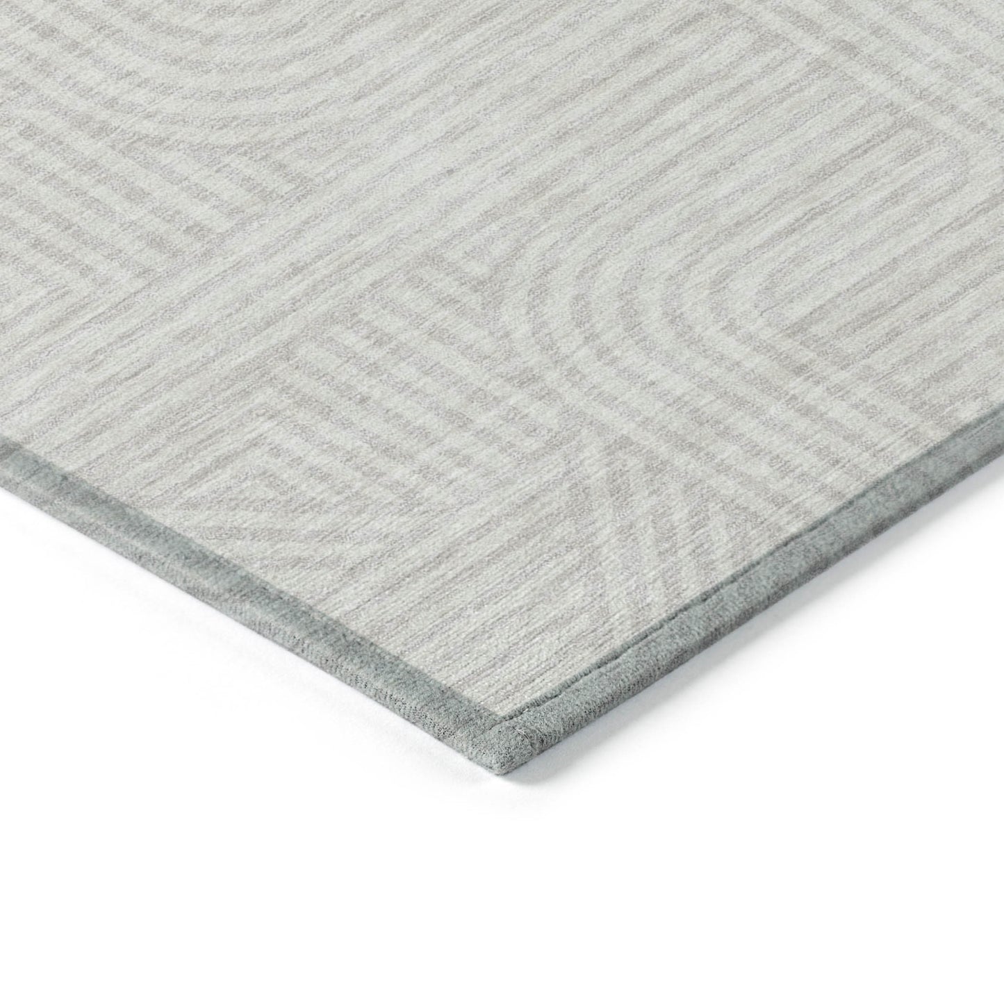 Tabselect Home Line 8' X 10' Ivory And Gray Abstract Washable Indoor Outdoor Area Rug