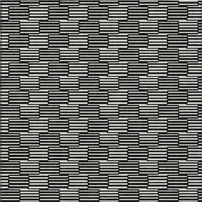 Tabselect Home Line 8' X 10' Black And Ivory Geometric Washable Indoor Outdoor Area Rug